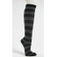 grey and black knee high socks